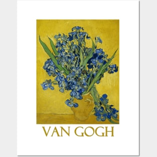 Irises in a Vase by Vincent van Gogh Posters and Art